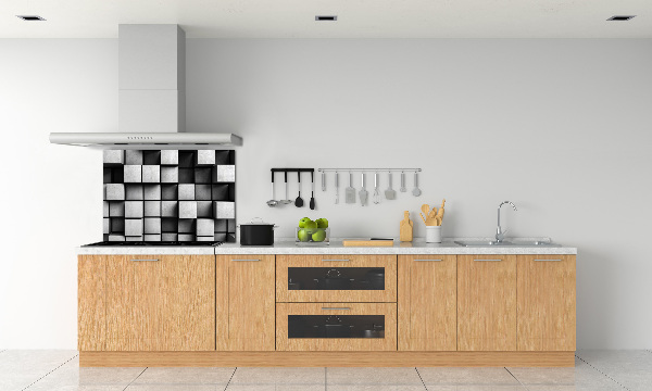 Rivestimento parete cucina con motivo astratto