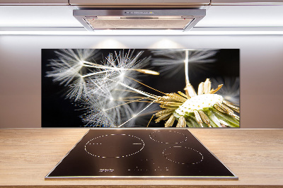 Rivestimento parete cucina con motivo a semi di tarassaco