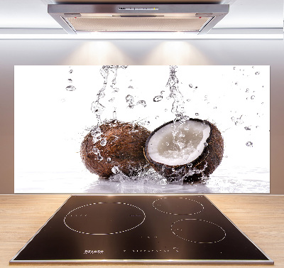 Rivestimento parete cucina con motivo cocco e acqua