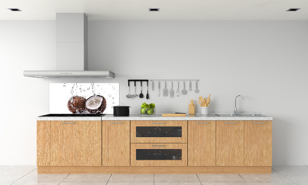 Rivestimento parete cucina con motivo cocco e acqua