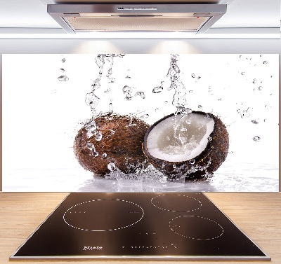 Rivestimento parete cucina con motivo cocco e acqua
