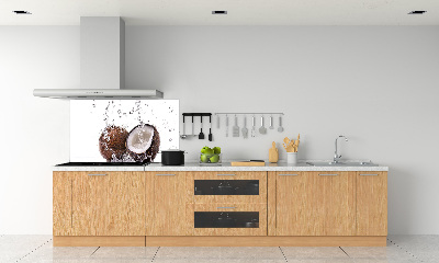 Rivestimento parete cucina con motivo cocco e acqua