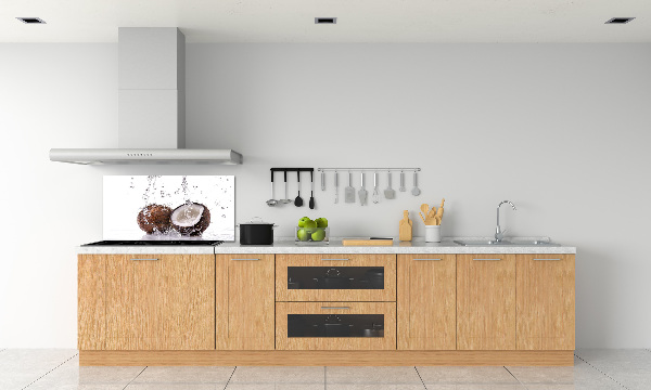 Rivestimento parete cucina con motivo cocco e acqua