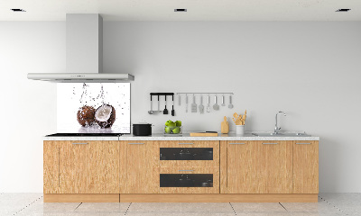 Rivestimento parete cucina con motivo cocco e acqua