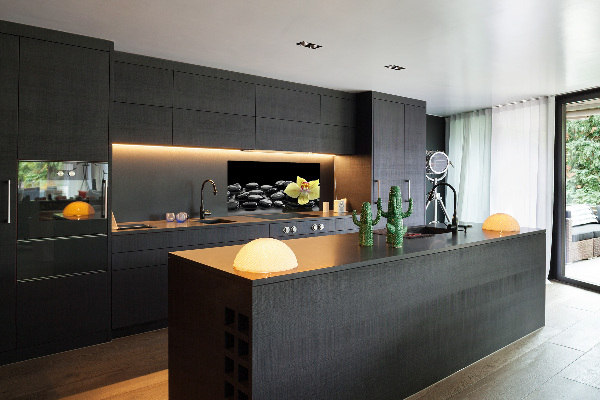 Pannello retrocucina con motivo orchidea