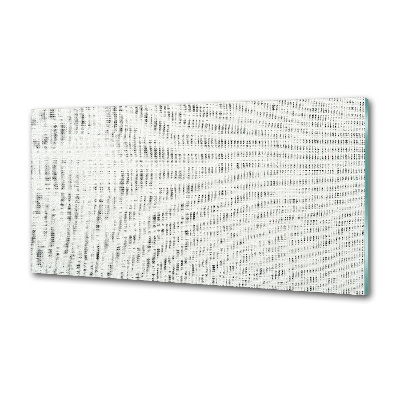 Pannello paraschizzi cucina in tela di lino bianca