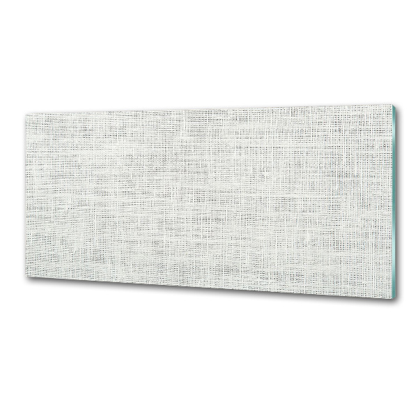 Pannello paraschizzi cucina in tela di lino bianca