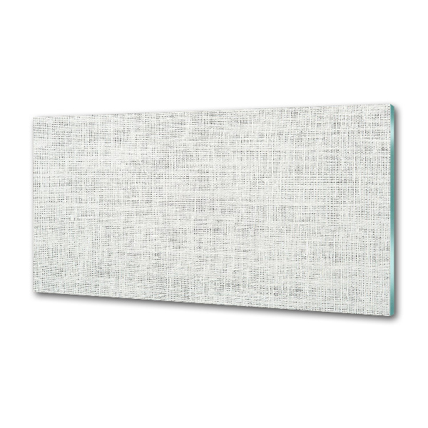 Pannello paraschizzi cucina in tela di lino bianca