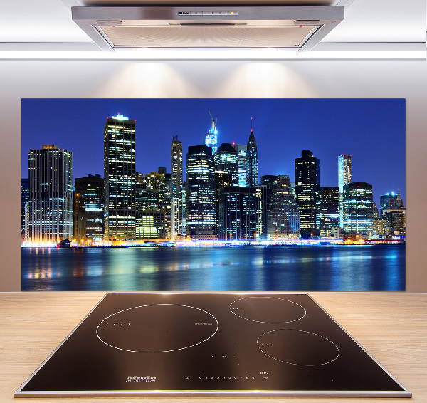 Rivestimento parete cucina con motivo ispirato a Manhattan, New York