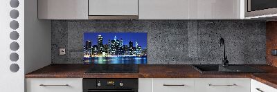 Rivestimento parete cucina con motivo ispirato a Manhattan, New York