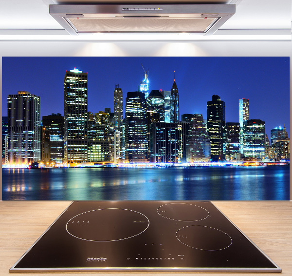 Rivestimento parete cucina con motivo ispirato a Manhattan, New York