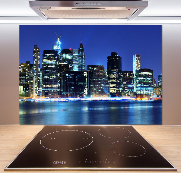 Rivestimento parete cucina con motivo ispirato a Manhattan, New York