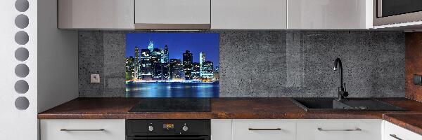 Rivestimento parete cucina con motivo ispirato a Manhattan, New York
