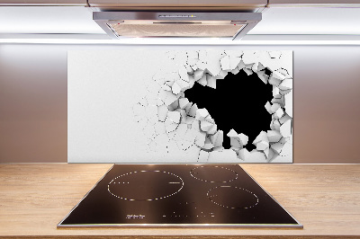 Rivestimento parete cucina con fori per il fissaggio a muro