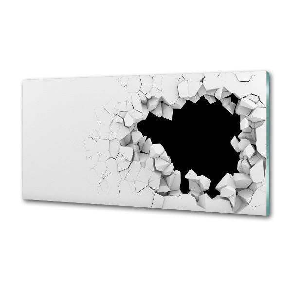 Rivestimento parete cucina con fori per il fissaggio a muro