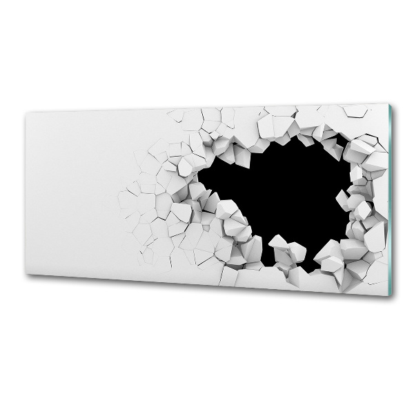 Rivestimento parete cucina con fori per il fissaggio a muro