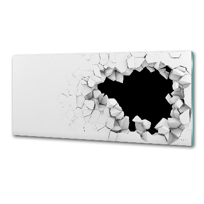 Rivestimento parete cucina con fori per il fissaggio a muro