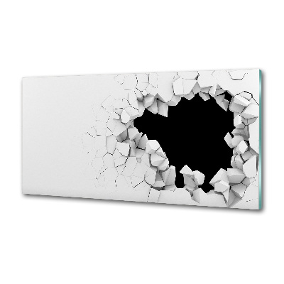 Rivestimento parete cucina con fori per il fissaggio a muro