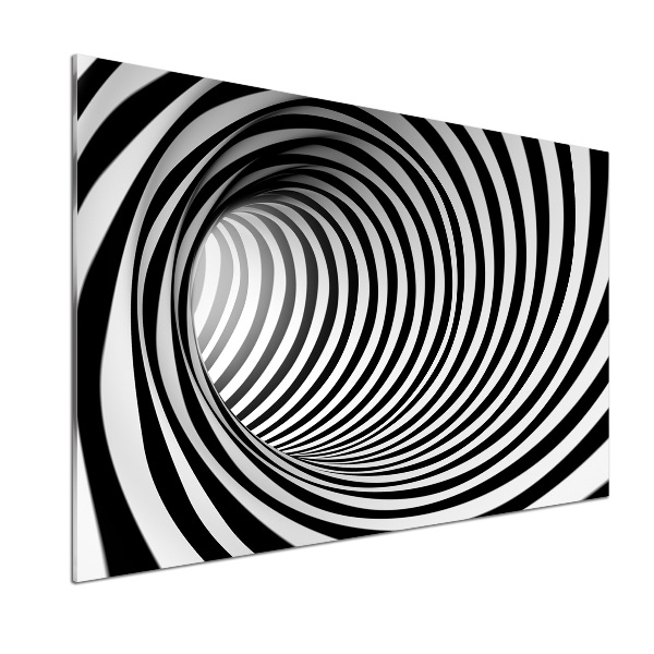 Pannello paraschizzi cucina con motivo a tunnel 3D