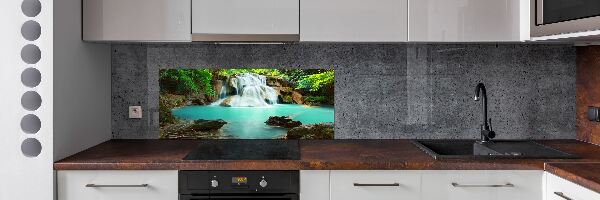Rivestimento parete cucina con motivo a cascata
