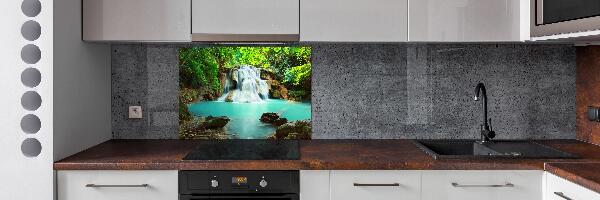 Rivestimento parete cucina con motivo a cascata