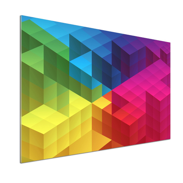 Rivestimento parete cucina con motivo geometrico come sfondo