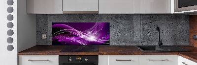 Pannello retrocucina con motivo a onda astratta