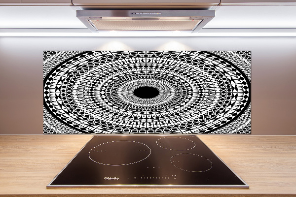 Pannello paraschizzi cucina con ornamenti circolari