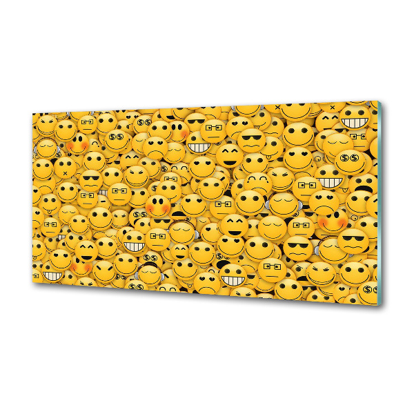 Pannello retrocucina con motivo a emoticon