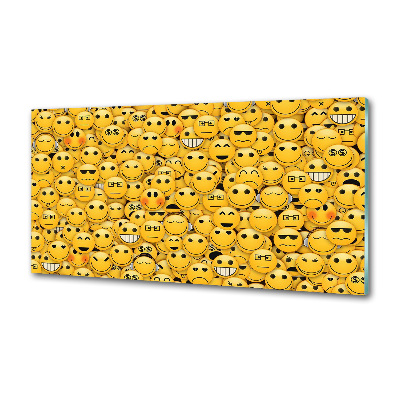 Pannello retrocucina con motivo a emoticon