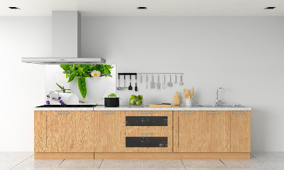 Pannello retrocucina con motivo di mortaio e erbe aromatiche