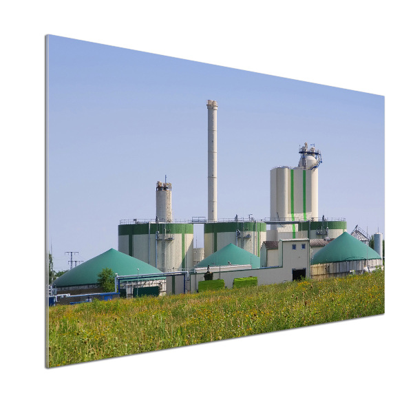 Rivestimento parete cucina con impianto a biogas