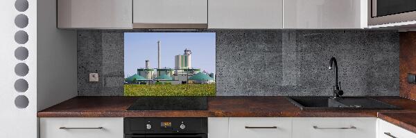 Rivestimento parete cucina con impianto a biogas