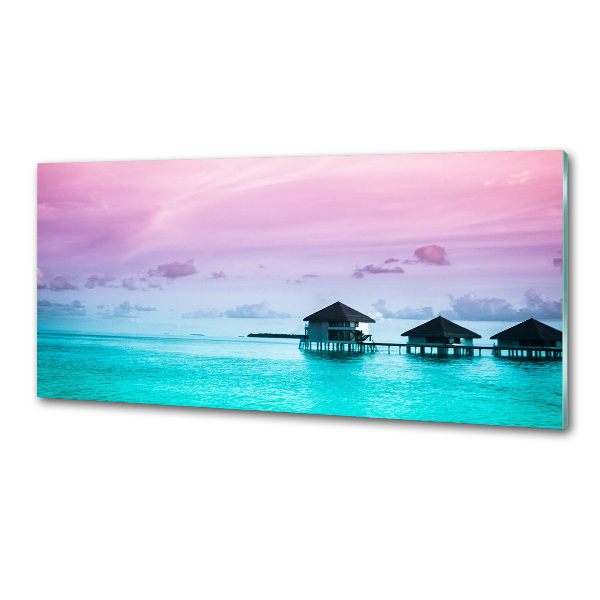 Rivestimento parete cucina stile bungalow sull'acqua