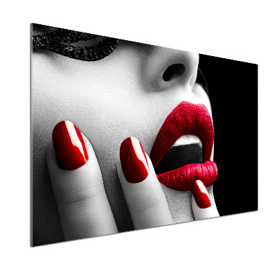 Pannello retrocucina con motivo a maschera di pizzo