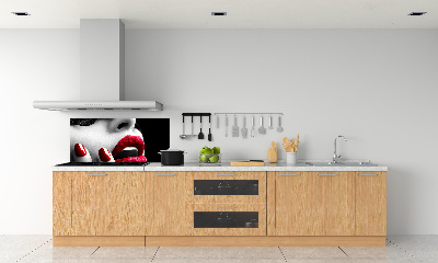 Pannello retrocucina con motivo a maschera di pizzo