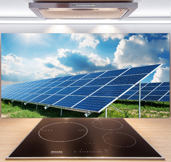 Pannello retrocucina con batteria solare integrata