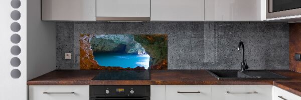 Pannello retrocucina con motivo Grotta marina