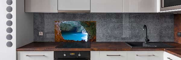 Pannello retrocucina con motivo Grotta marina