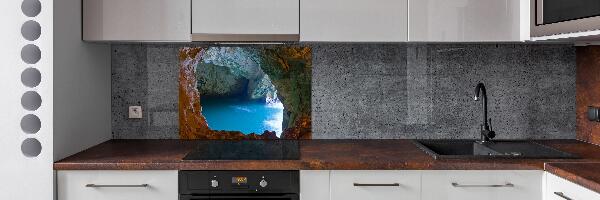 Pannello retrocucina con motivo Grotta marina