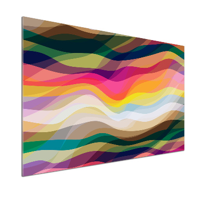 Pannello retrocucina con motivo a onde astratte