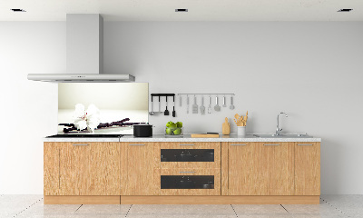 Rivestimento parete cucina con motivo baccello di vaniglia