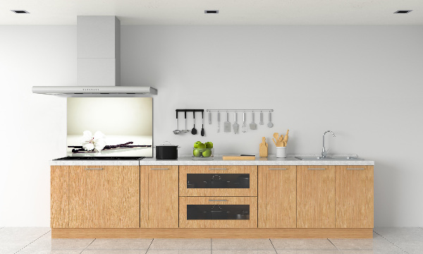 Rivestimento parete cucina con motivo baccello di vaniglia