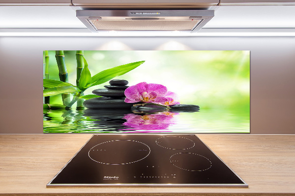 Pannello retrocucina con motivo orchidea