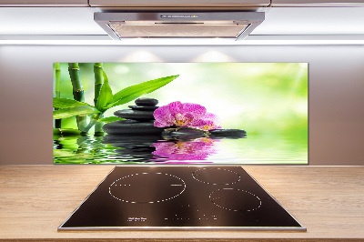 Pannello retrocucina con motivo orchidea