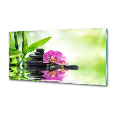 Pannello retrocucina con motivo orchidea