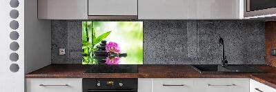 Pannello retrocucina con motivo orchidea