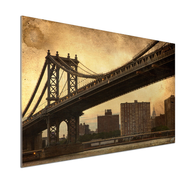 Rivestimento parete cucina con motivo ispirato a Manhattan, New York