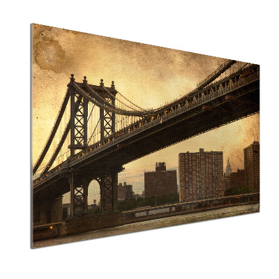 Rivestimento parete cucina con motivo ispirato a Manhattan, New York