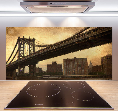 Rivestimento parete cucina con motivo ispirato a Manhattan, New York